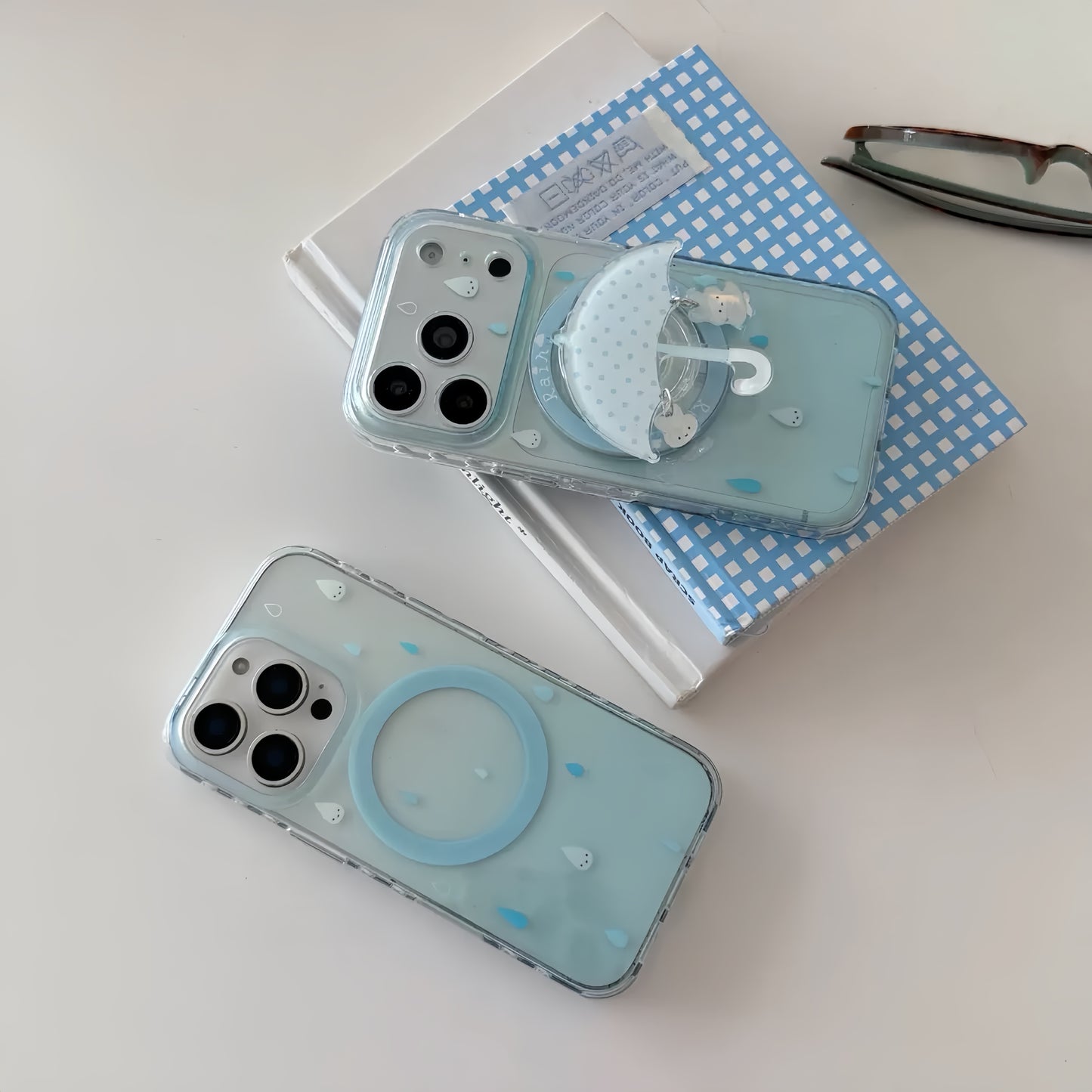 Pastel Blue Bear Confetti Phone Case 🩵