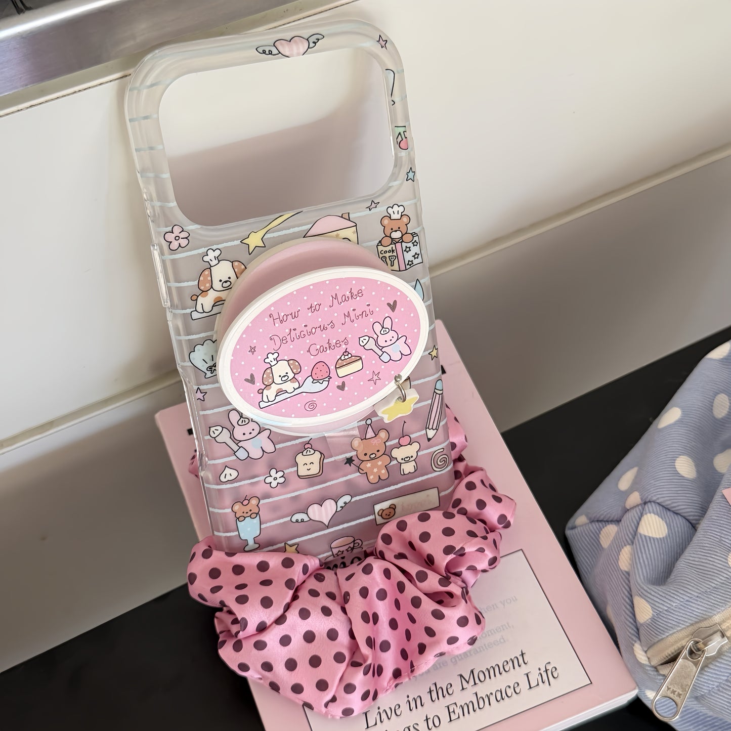 Pink Bakery Cartoon Phone Case 🎀🍰