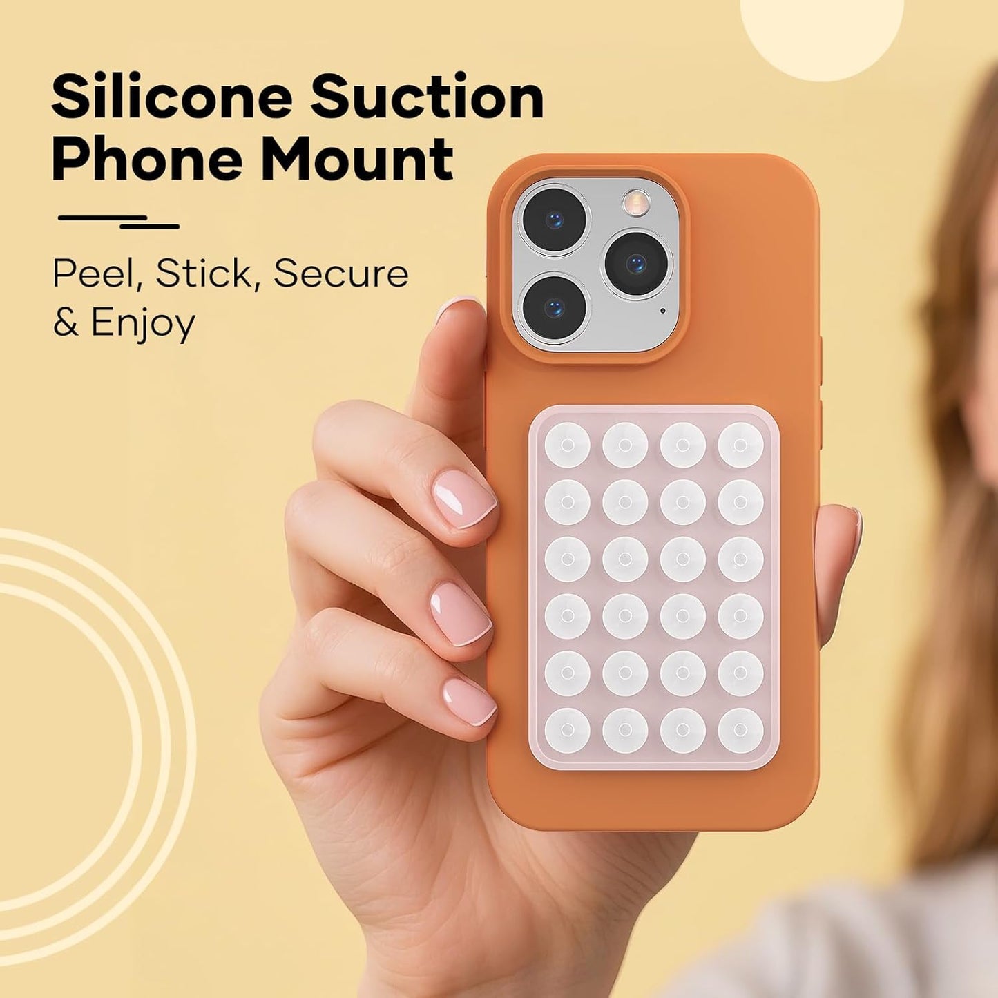 Suction iPhone Case for Hands-Free Mobile Accessory Holder Grip | Famaka